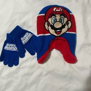 Mario’s beanie and mittens
